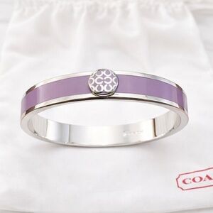 💜 Purple Coach Enamel Bangle 💜